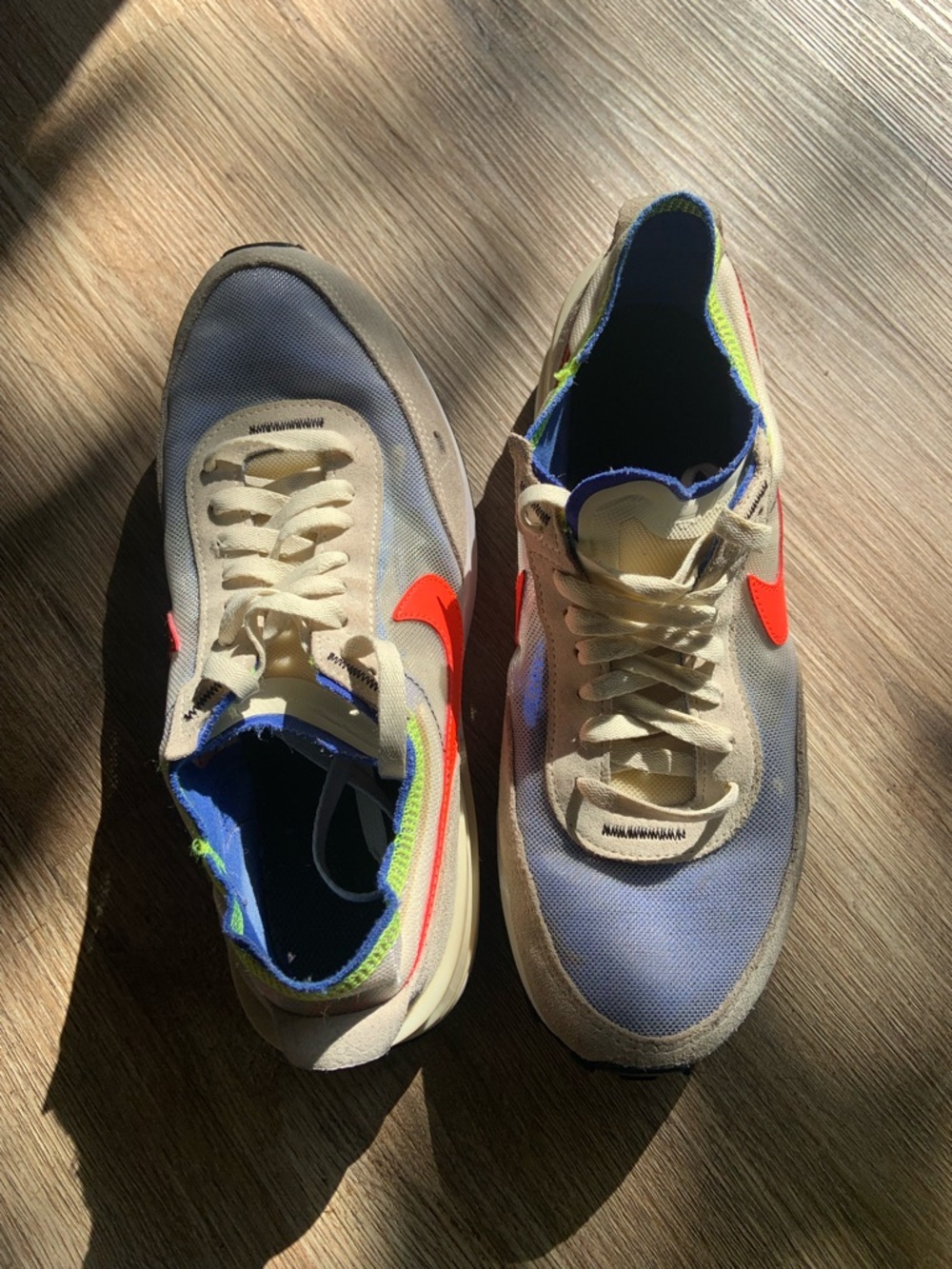 Nike Waffle One Coconut Milk Crimson Royal - Men Size 8/Women Size 9.5